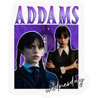 Addams Family Wednesday Stickers