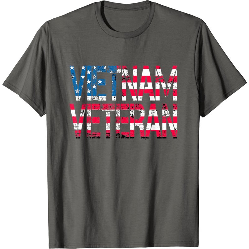 Vietnam Veteran Vintage Us Flag Vietnam Vets Gift T-shirt — T-shirts pour hommes