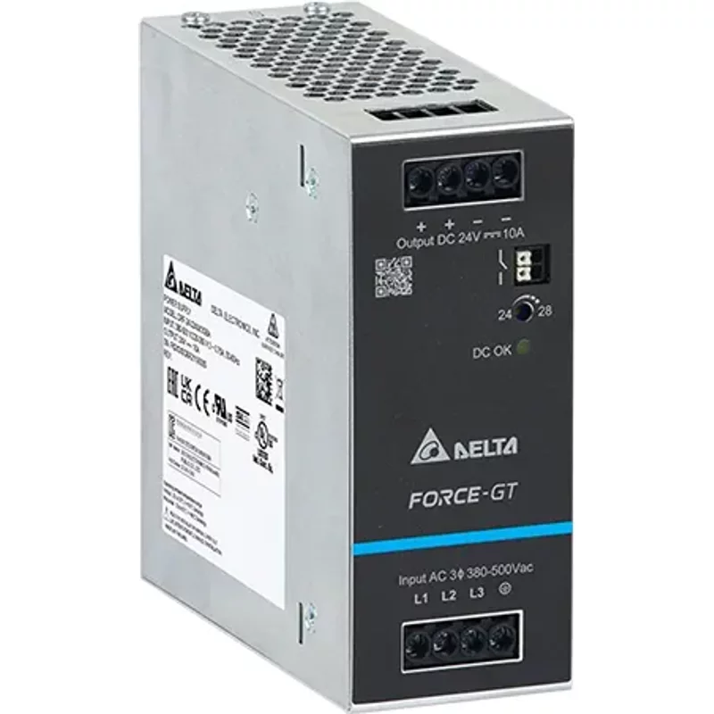 Delta DRF-24V240W3GBA | 240-Watt 24V 10A DIN Rail Power Supply — Blocs d'alimentation