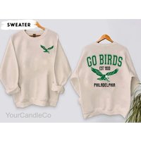 Vintage Go Birds Est 1933 Crewneck Sweatshirt,philadelphia Shirt,football Fan Shirt