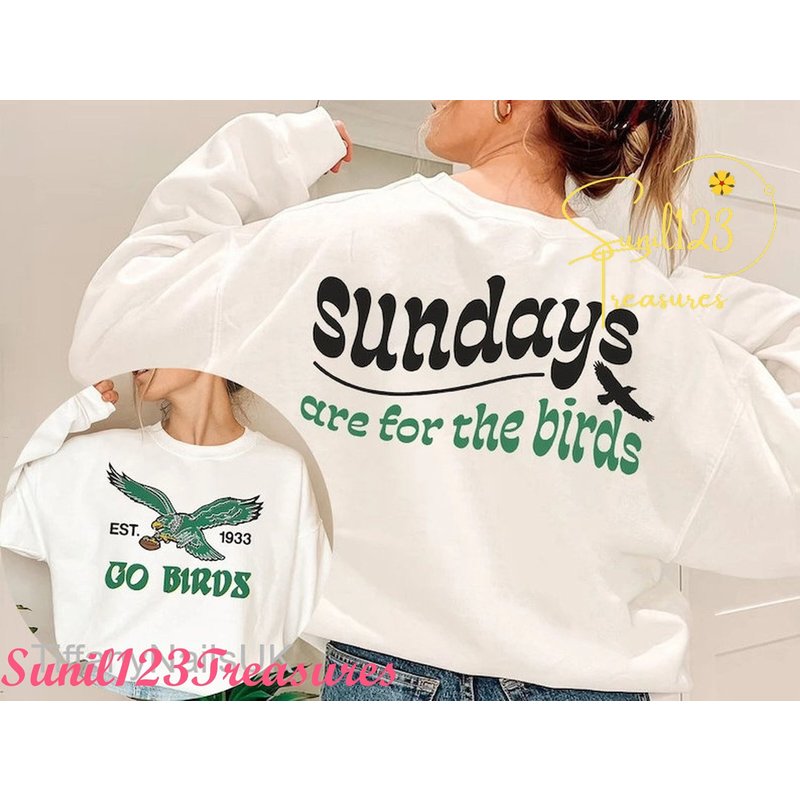 Philadelphia Sweatshirt, Sundays Are For The Birds Philadelphia 2 Sides Shirt — Sweats à capuche pour hommes