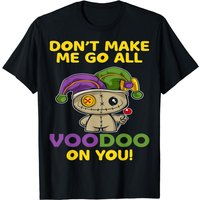Mardi Gras Voodoo Doll Funny Jester Masquerade Parade Party T-shirt