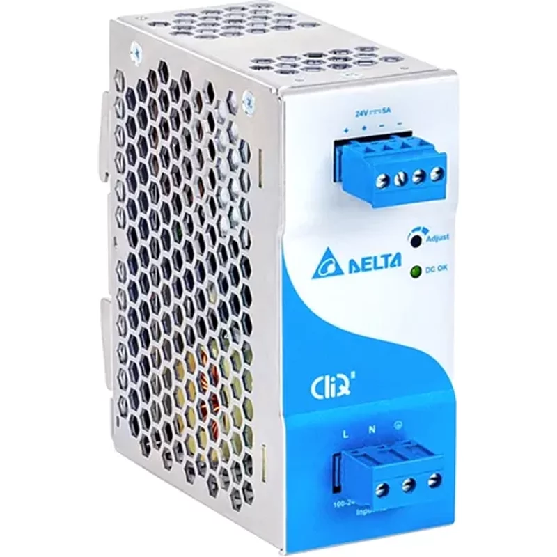 Delta DRP024V120W1BN | 120-Watt 24V 5A DIN Rail Power Supply — Blocs d'alimentation