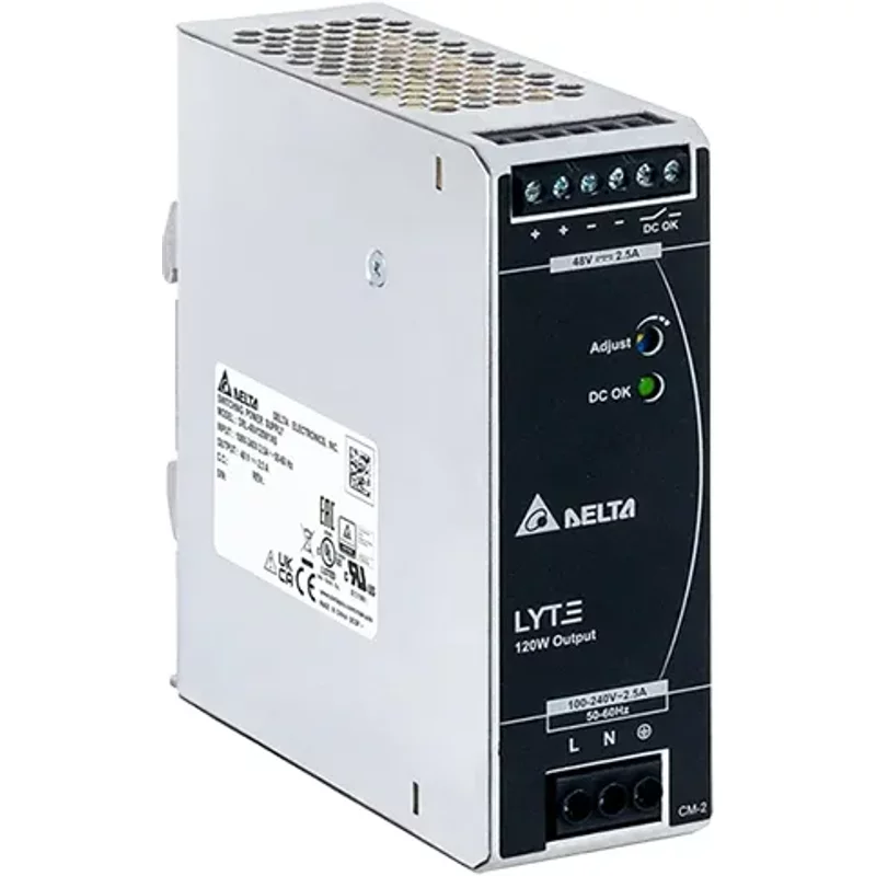 Delta DRL-48V120W1AA | 120-Watt 48V 2.5A DIN Rail Power Supply — Blocs d'alimentation