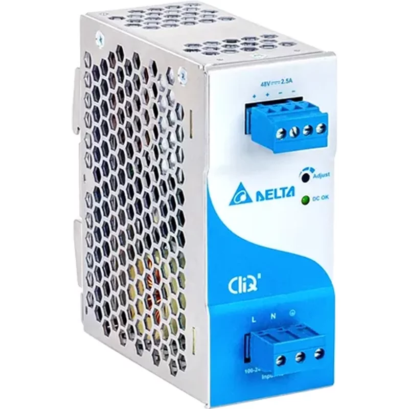 Delta DRP048V120W1BN | 120-Watt 48V 2.5A DIN Rail Power Supply — Blocs d'alimentation