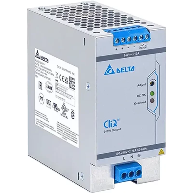 Delta DRM-24V240W1PN | 240-Watt 24V 10A DIN Rail Power Supply — Blocs d'alimentation