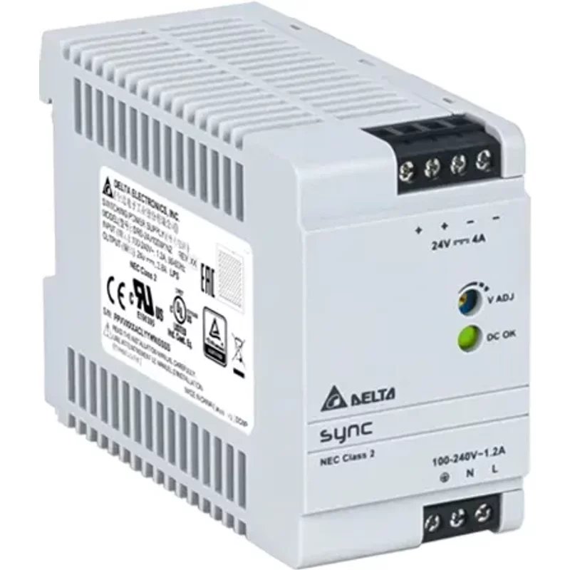 Delta DRS-24V100W1NZ | 91-Watt 24V 3.8A DIN Rail Power Supply — Blocs d'alimentation