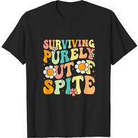Groovy Surviving Purely Out Of Spite A Humorous Funny Joke T-shirt