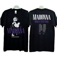 1987 Madonna Whos That Girl World Tour T-shirt — Mens T Shirts