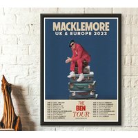 Macklemore Europe Tour 2023 Poster, Macklemore Tour Poster — Posters & Prints
