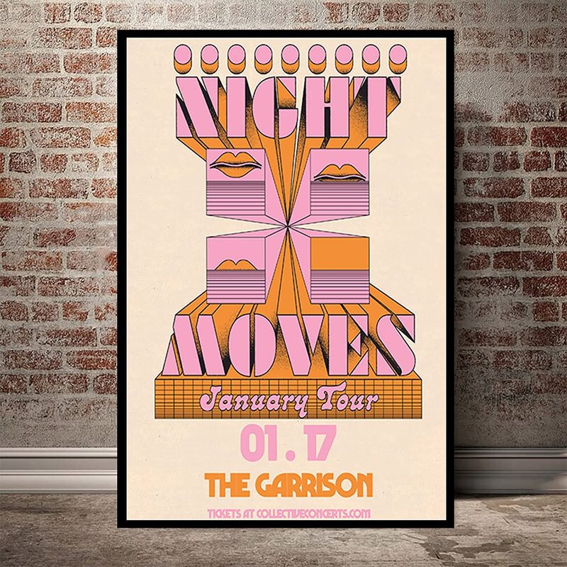 Night Moves 2023 Tour Poster, Night Moves 2023 Tour — Posters & Prints