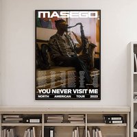 Masego You Never Visit Me Tour 2023 Poster
