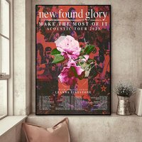 Make The Most Of It New Found Glory Acoustic Tour 2023 Poster