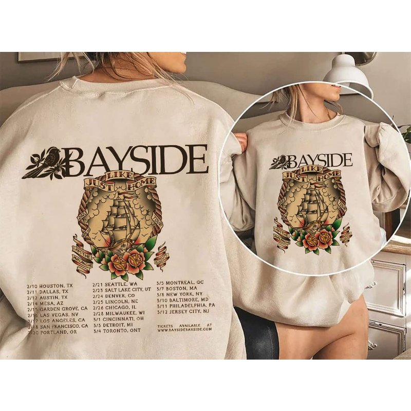 Bayside Tour 2023 Shirt, Sweatshirt,tour 2023 Tee, Bayside Gift For Fan Sweatshirt — Sweats à capuche pour hommes