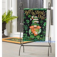 Lucky Gnome St. Patrick's Day Garden Flag — Drapeaux décoratifs