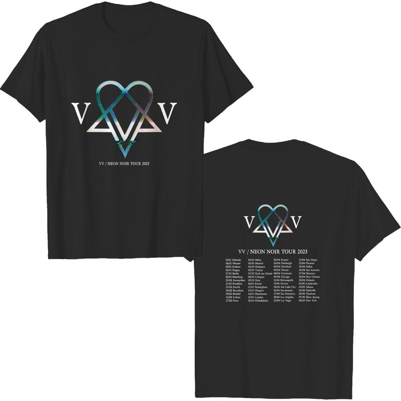 Vv Neon Noir Tour Hoodie, Ville Valo Shirt — T-shirts pour hommes