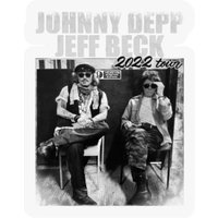 Jeff Beck And Johnny Depp 2022 Tour Stickers — Autocollants et stickers