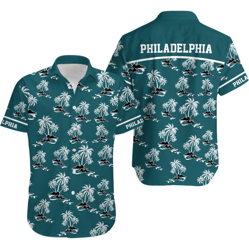 Philadelphia Hawaiian Shirt, Philadelphia Shirt — Chemises décontractées pour hommes