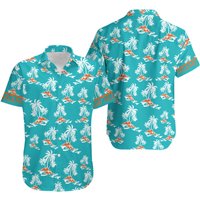 Miami Hawaii Beach Button Up Shirt