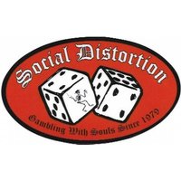 Social Distortion Dice Vinyl Sticker / Gambling With Souls — Autocollants et stickers