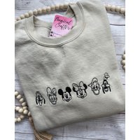 Main Characters Embroidered Crewneck Sweatshirt