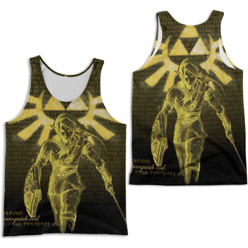 The Legend Of Zelda Link Phoenix Symbol 3d Tank Top — T-shirts pour hommes
