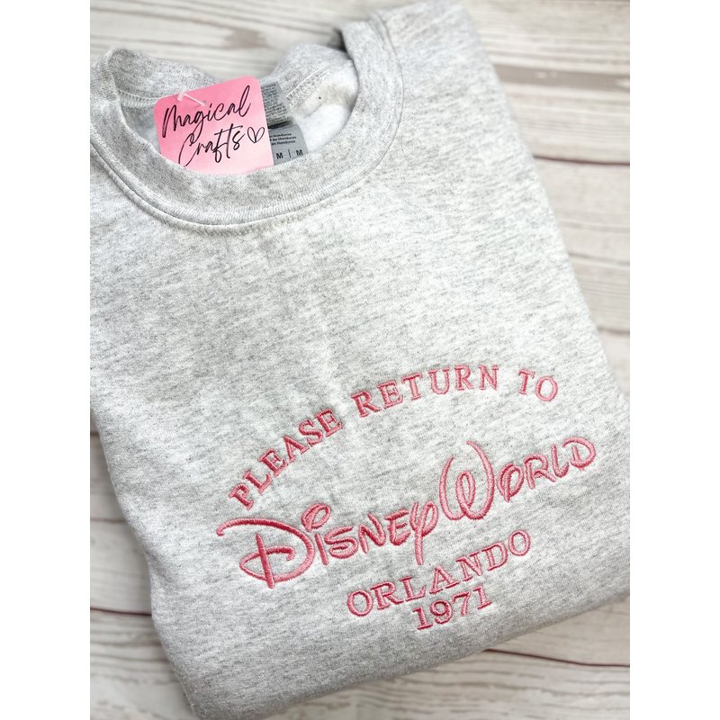 Please Return To Dland/ Dworld Embroidered Sweatshirt — Sweats à capuche pour hommes
