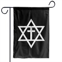 Messianic Cross Star Of David Garden Flags