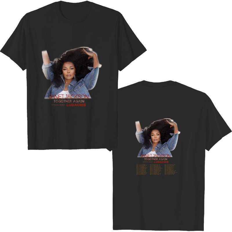 Janet Jackson Together Again Tour 2023 T-shirt, Janet Jackson 2023 Concert T-shirt — T-shirts pour hommes
