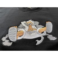 Luffy One Piece Anime Embroidered Sweatshirt