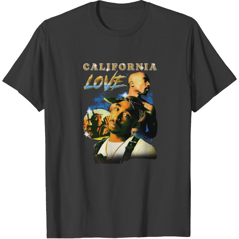 California Love 2pac Vintage Style T-shirt — T-shirts pour hommes