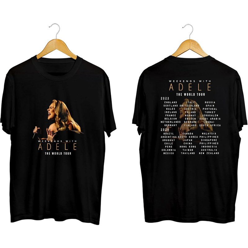 The Weekends With Adele The World Tour 2023-2024 T-shirt, The Weekend With Adele 2023 T-shirt — T-shirts pour hommes