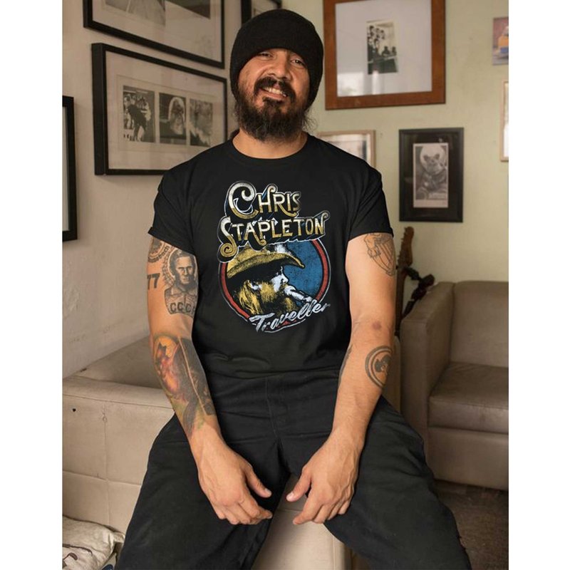 Vintage Chris Stapleton All American Road Show 2023 Shirt — T-shirts pour hommes
