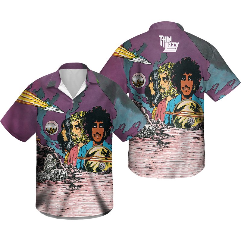Thin Lizzy Music Hawaiian Shirt — Mens Casual Shirts