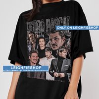 Pedro Pascal Shirt, American Actor Movie Vintage T-shirt — T-shirts pour hommes