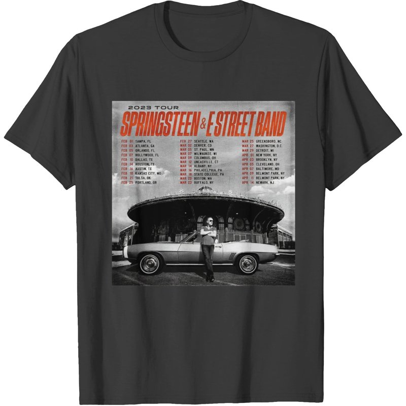 Bruce Springsteen 2023 Tour Shirt - E Street Band Concert — T-shirts pour hommes