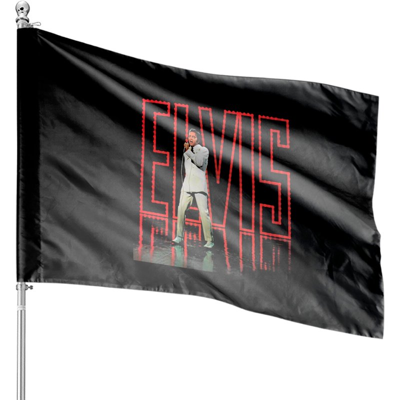 Elvis Presley House Flags, Elvis Presley Signature House Flags — Drapeaux décoratifs