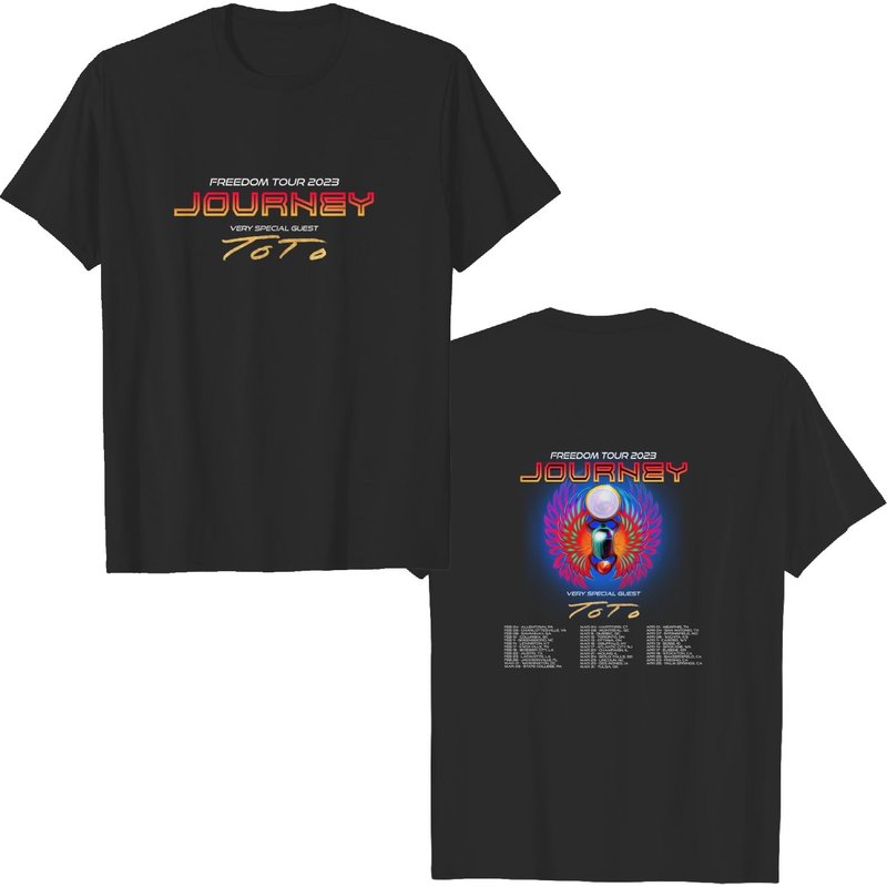 Journey Freedom Tour 2023 Rock Band Shirt, 50th Anniversary Tour Music Concert Journey Band T Shirt