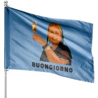 White Lotus Unisex House Flags With Jennifer Coolidge As Tanya Mcquoid In White
