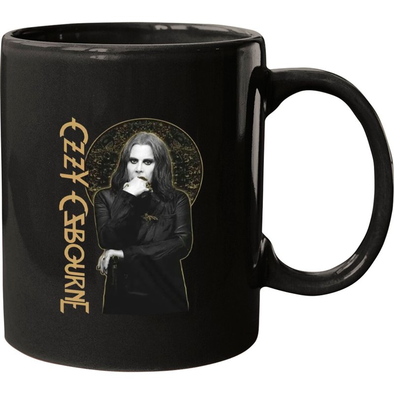 Ozzy Osbourne Unisex Mugs: Patient No. 9 Gold Graphic — Tasses et gobelets