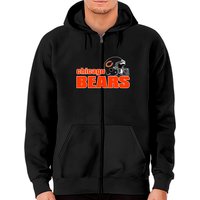 Vintage Chicago Bears Zip Hoodies