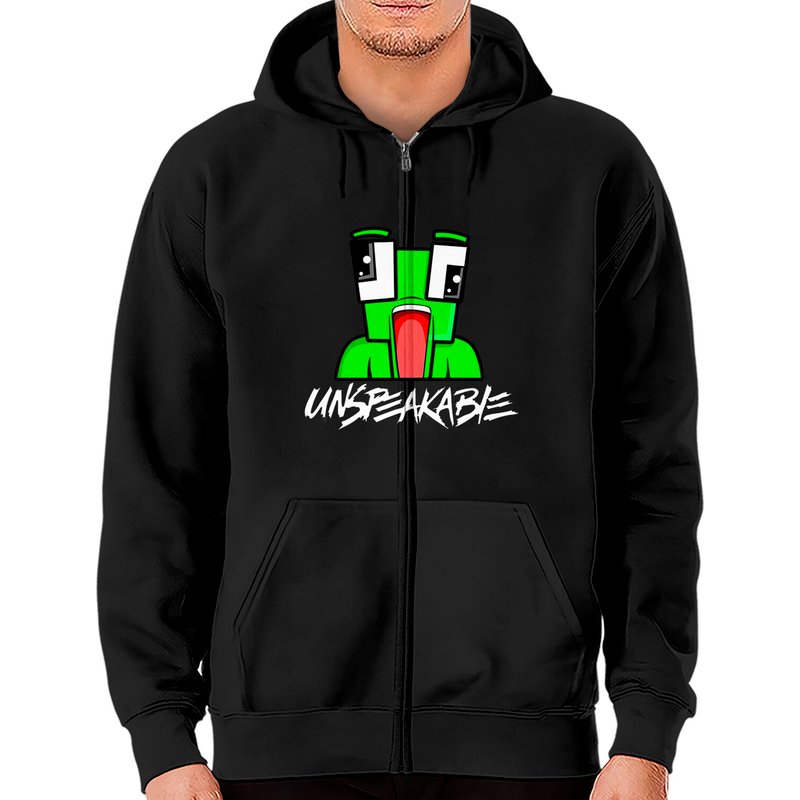 Kids Unspeakable Zip Hoodies Youtube Gamer — Sweats à capuche pour hommes
