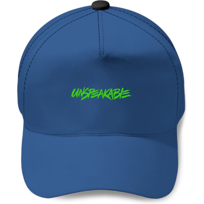 Kids Unspeakable Baseball Caps Black With Green Logo — Casquette de baseball