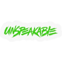 Kids Unspeakable Stickers Black With Green Logo — Autocollants et stickers