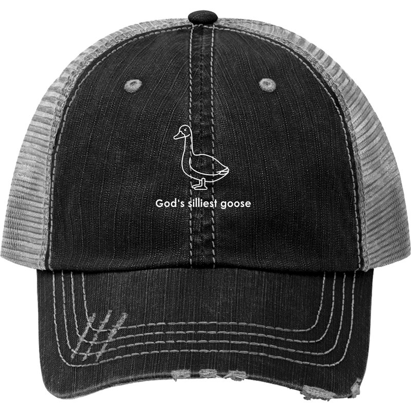 God's Silliest Goose Print Trucker Hats, God's Silliest Goose Sweater — Casquette de baseball