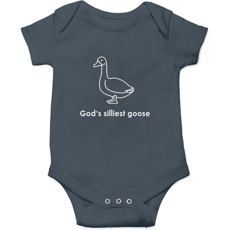 Embroidered God's Silliest Goose Onesies, God's Silliest Goose Sweater — Bodys bébé