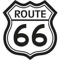 Route 66 Vinyl Decal Window Sticker Driving — Autocollants et stickers