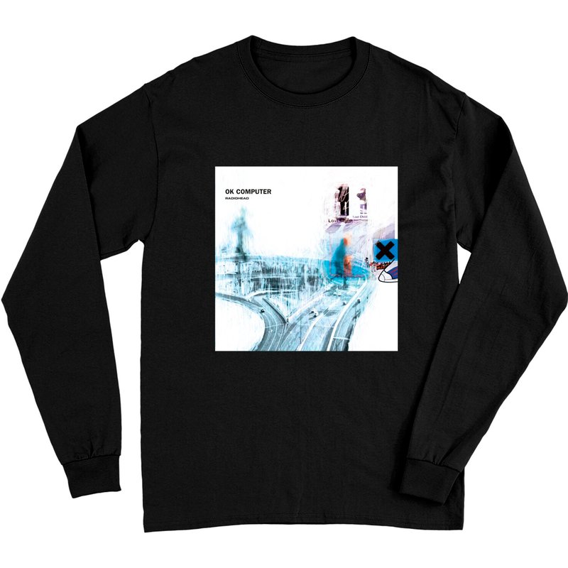 Radiohead Ok Computer Long Sleeves 1997 Nigel Godrich — T-shirts pour hommes