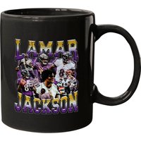 Lamar Jackson Vintage Style 90's Bootleg Mugs, Ravens Flock — Mugs & Tumblers