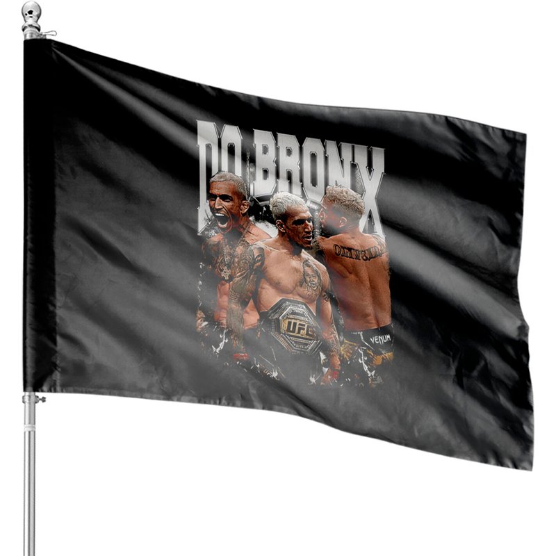 Charles Oliveira House Flags, Charles Oliveira Do Bronx Bootleg 90s Style House Flags — Decorative Flags